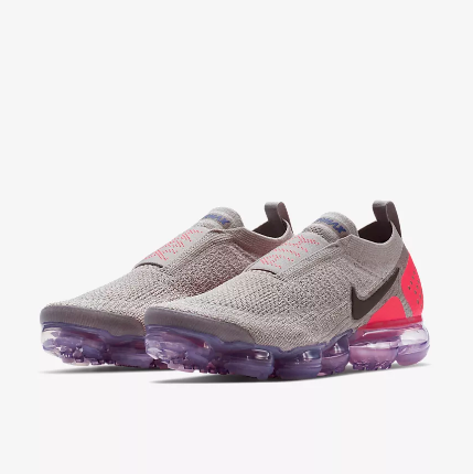 Nike Air VaporMax FK Moc Grey Pink Running Shoes For Women - Click Image to Close